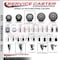 Service Caster 4'' Gray Poly Swivel 1-3/4'' Expanding Stem Caster with Brake SCC-EX20S414-PPUB-PLB-134 - alternate 4